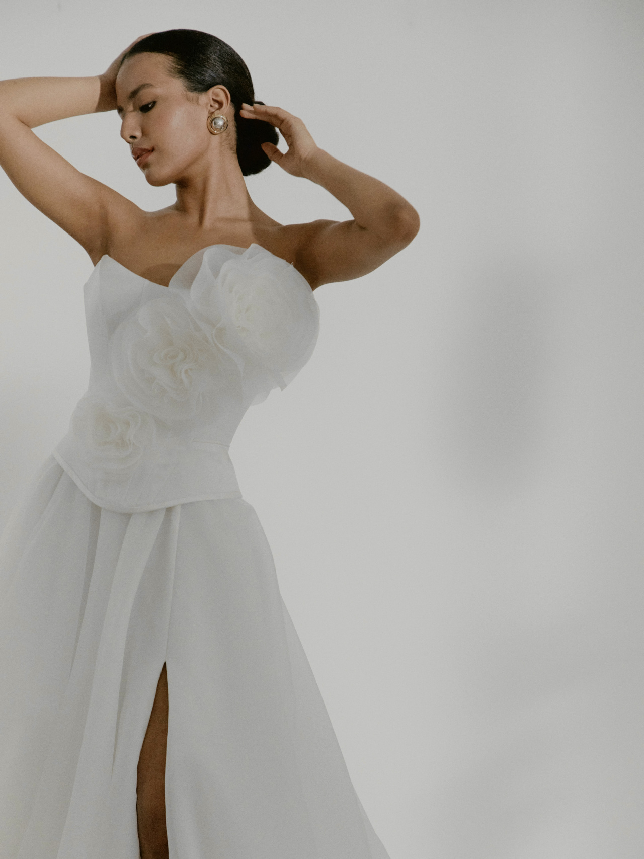 Свадебный компект из приталенного корсета и юбки фото