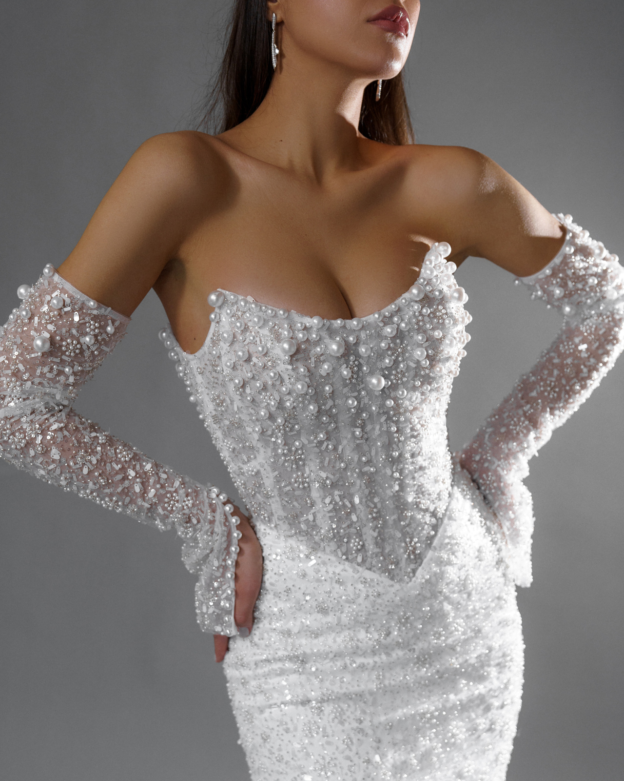 Эксклюзивное свадебное платье рыбка фото