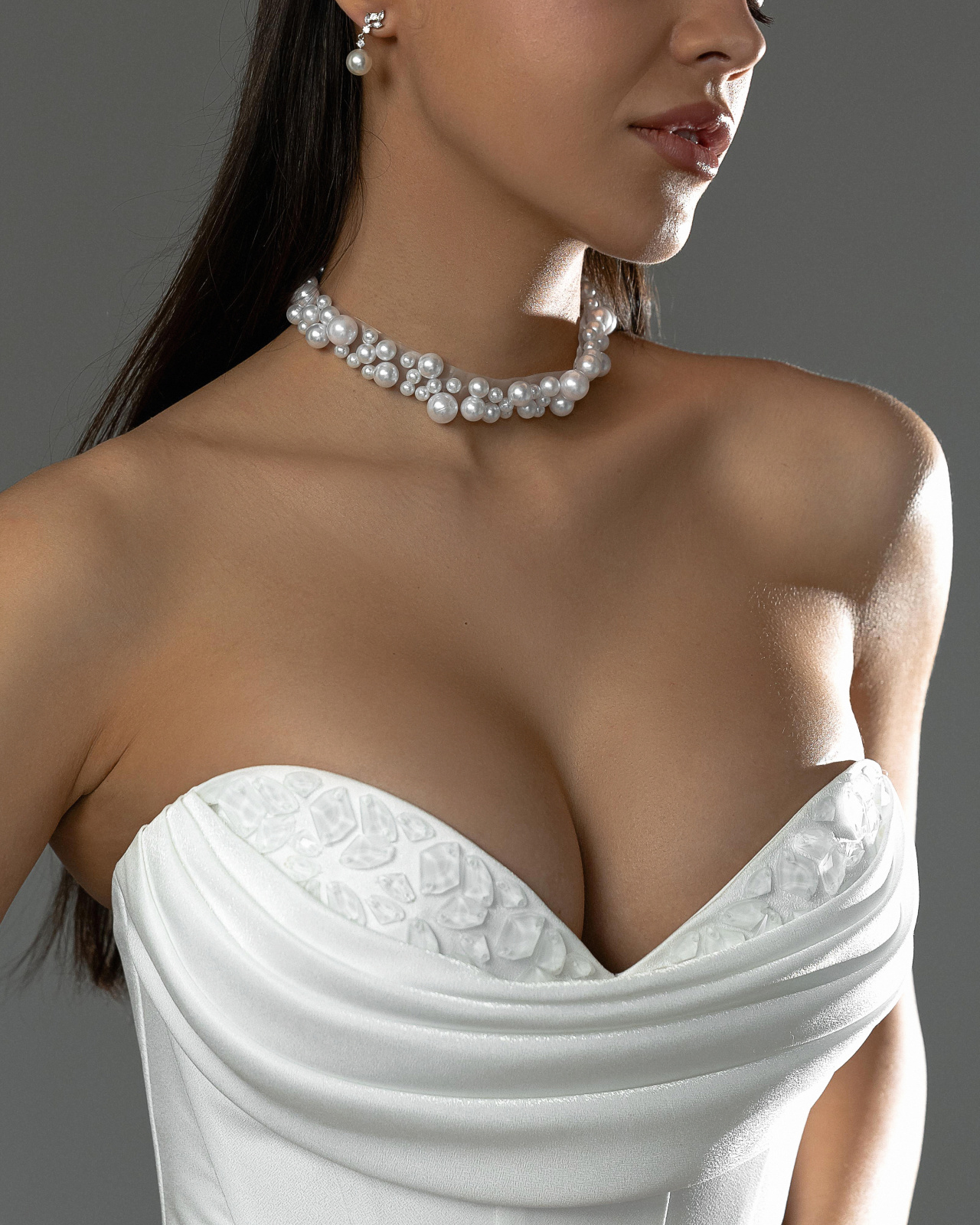 Свадебный комплект из мини юбки и корсета фото