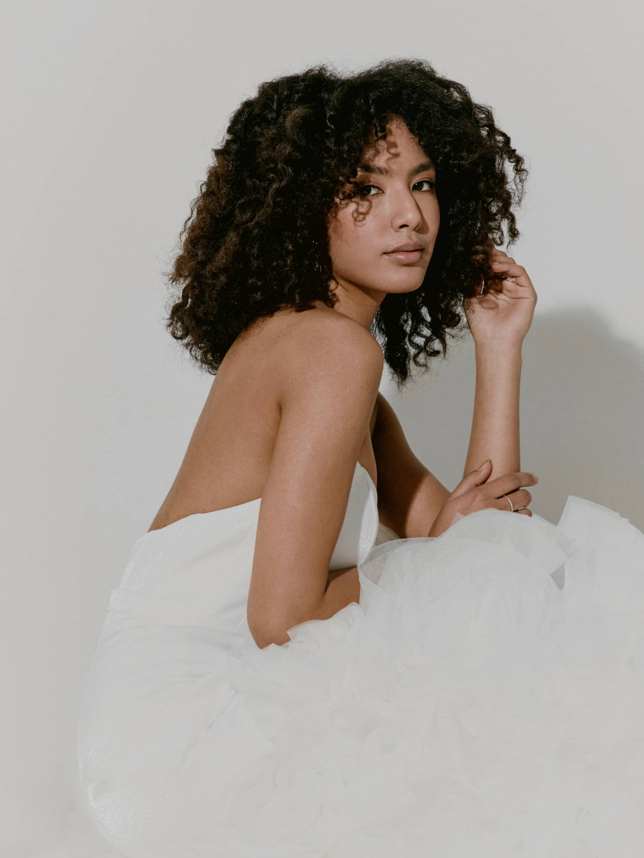 Торжественное свадебное платье из ткани Саншайн фото