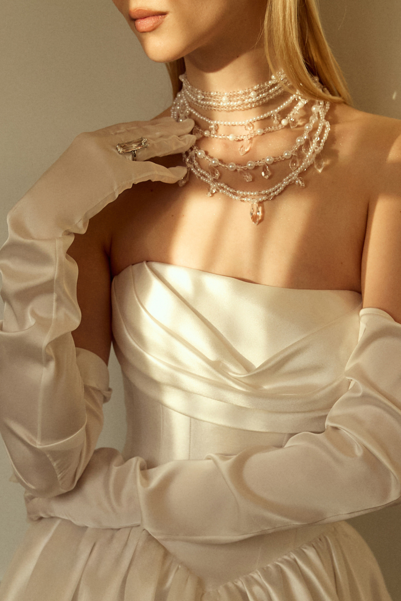 Свадебное платье в стиле принцесса из микадо фото