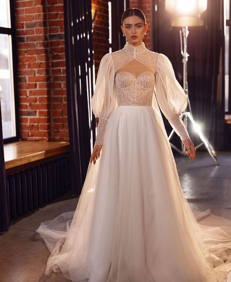 Свадебный кейп с рукавами фото