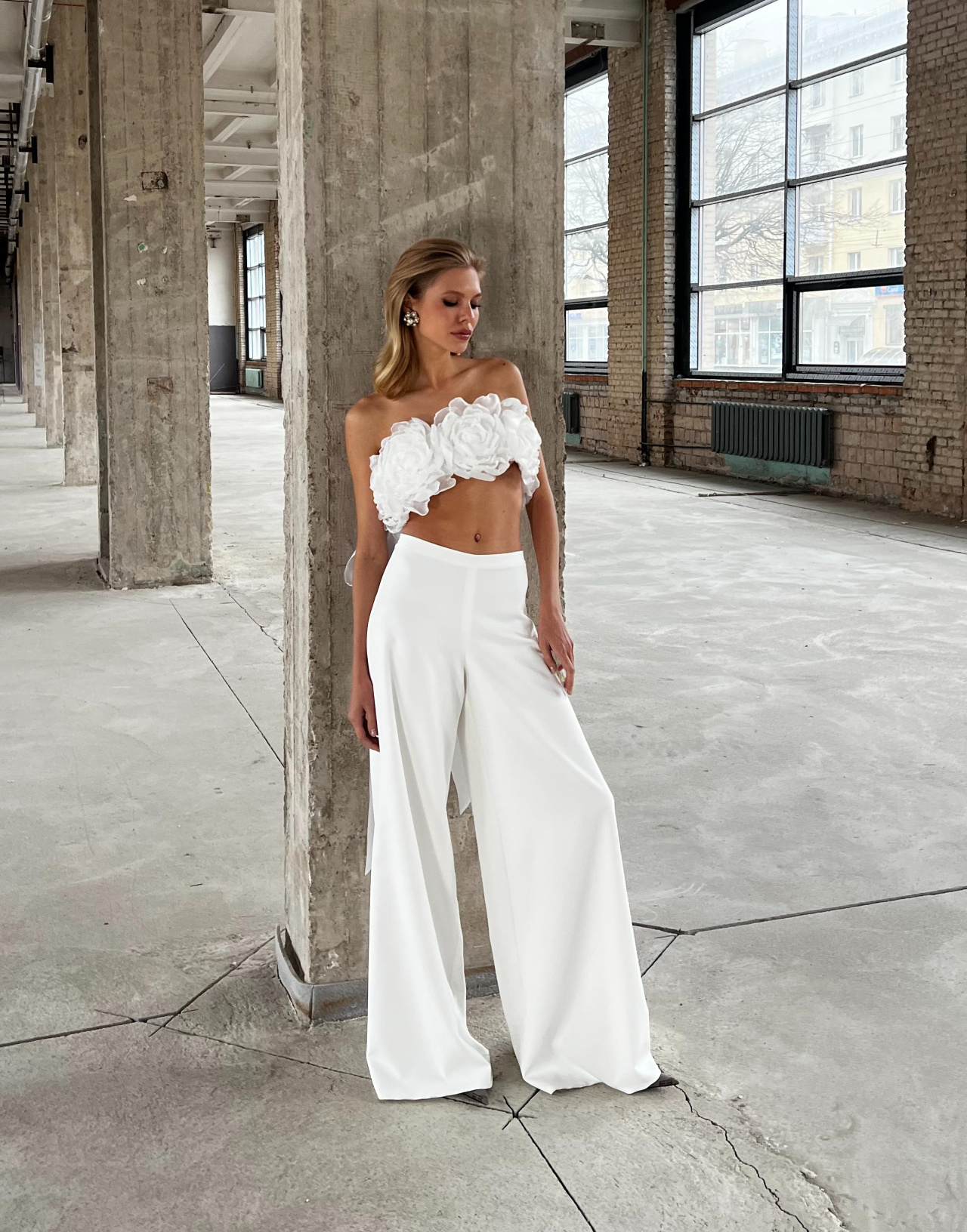 Свадебный топ из цветов фото