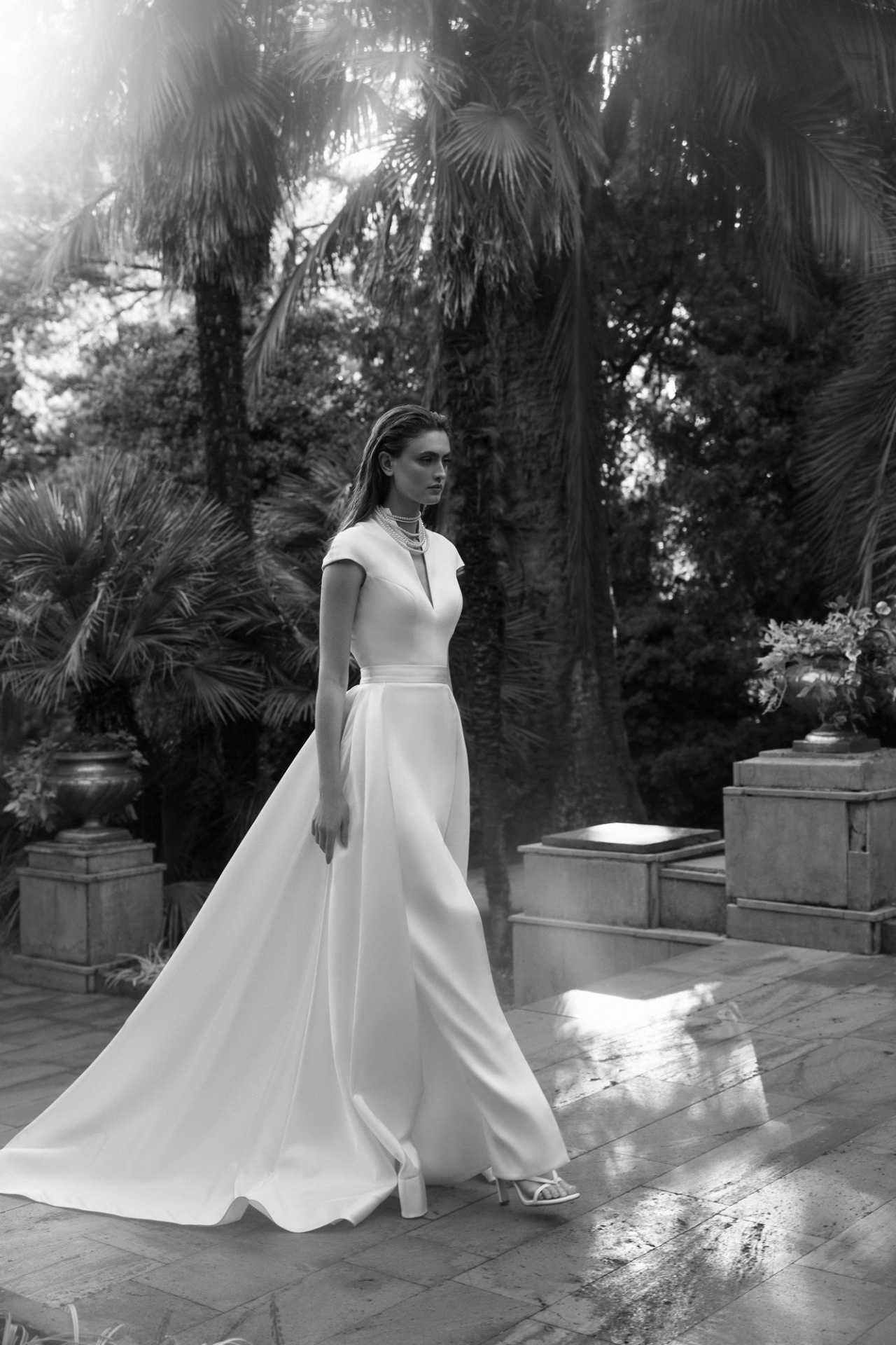 Закрытое свадебное платье рыбка фото