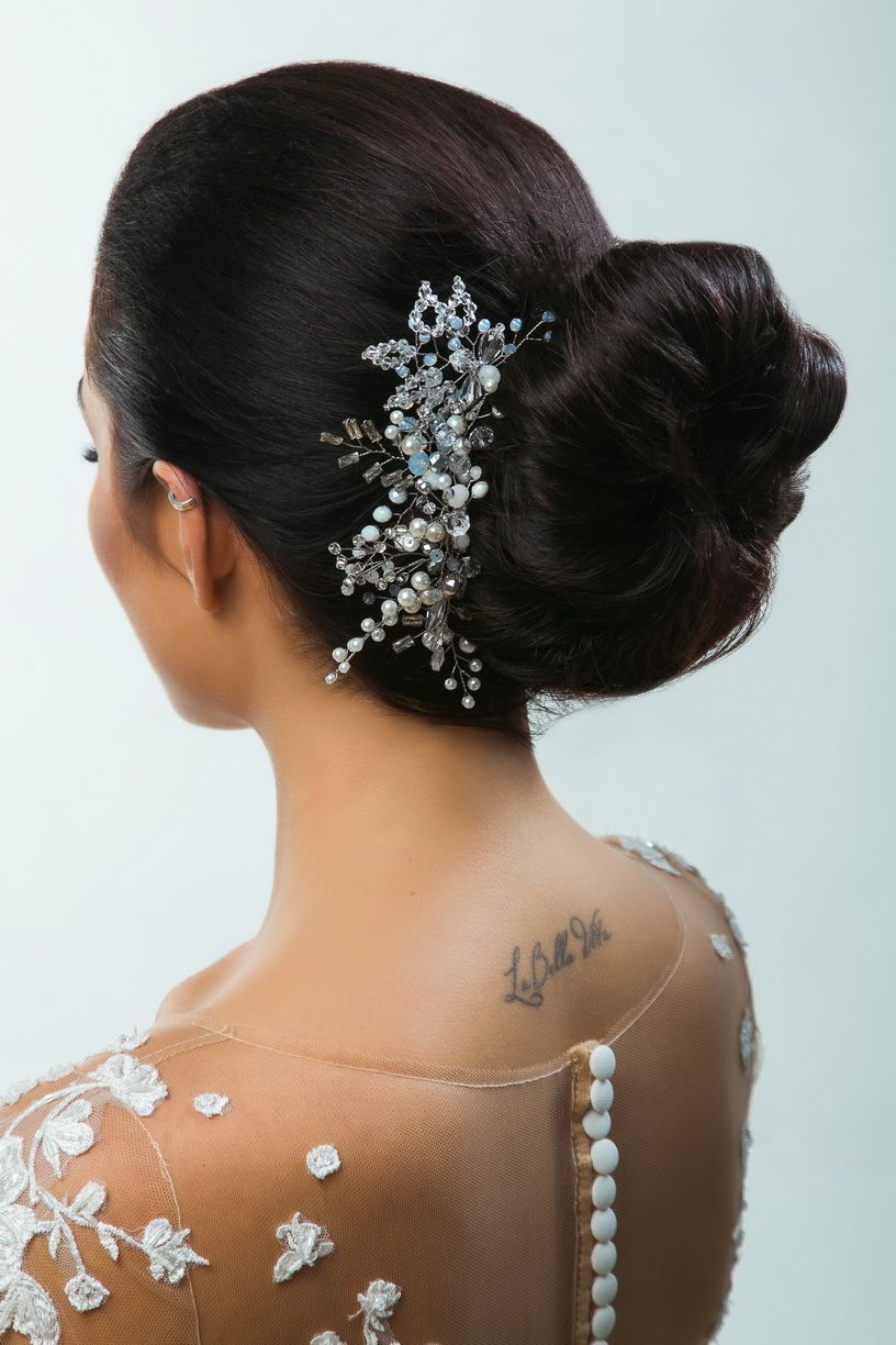 Свадебный гребень для волос фото