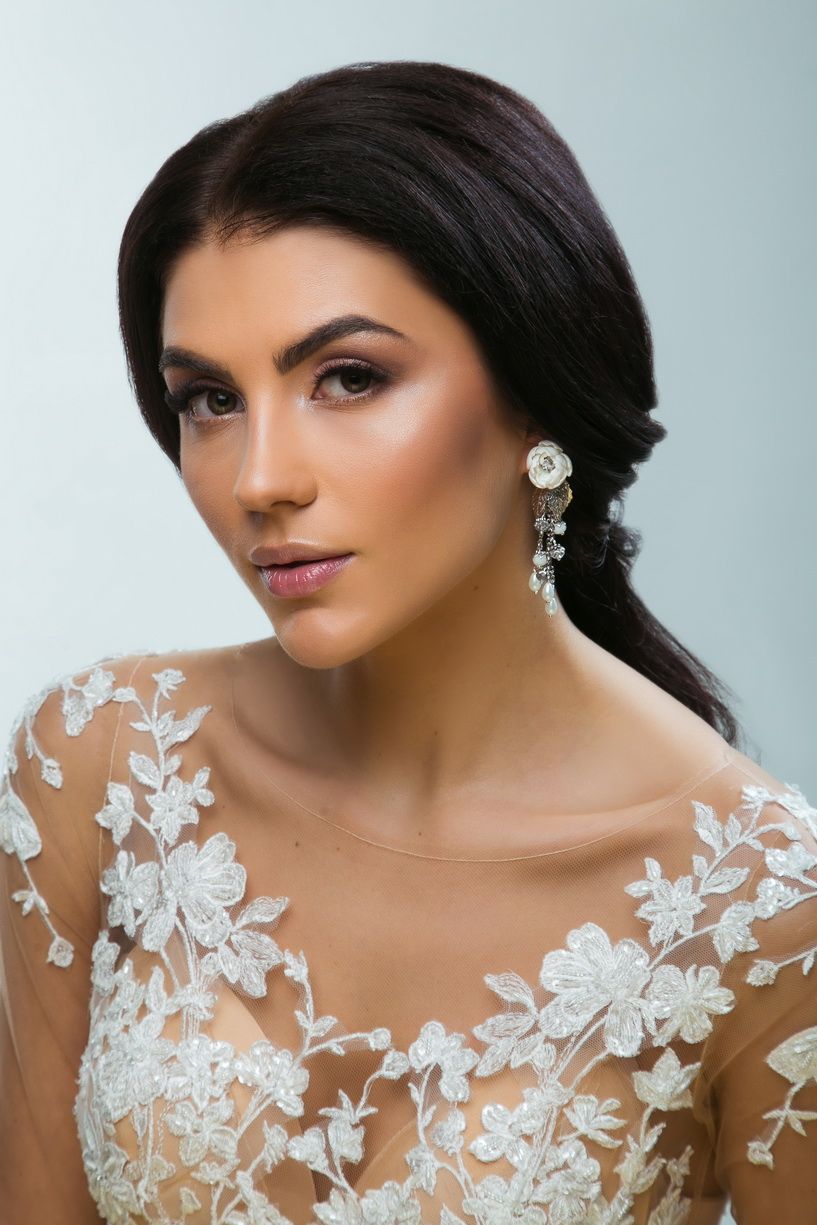 Объёмные серьги в форме цветов фото