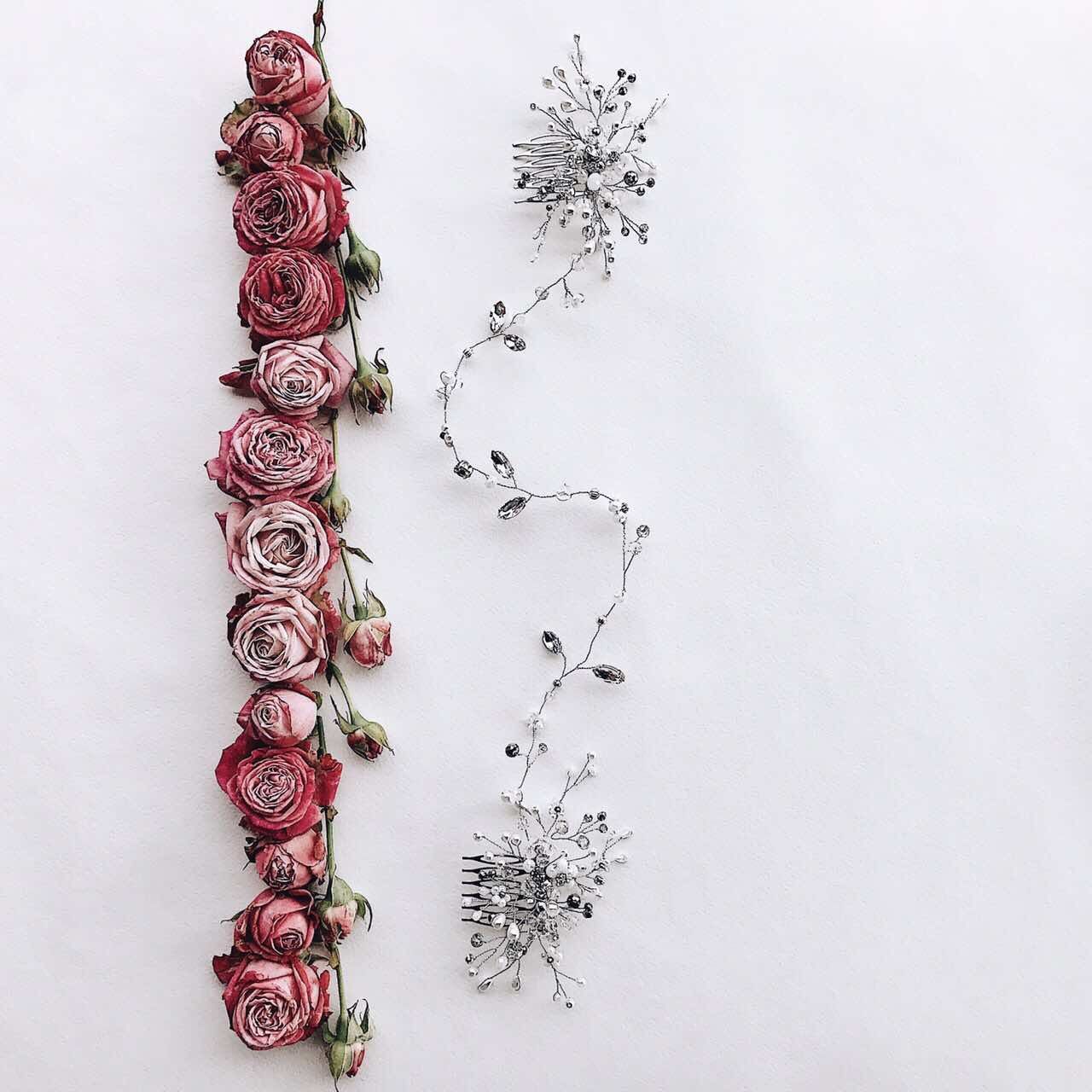 Объёмное украшение в волосы фото