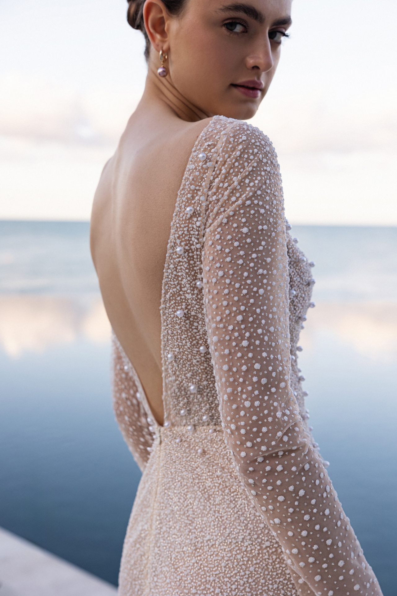 Сверкающее свадебное платье рыбка фото