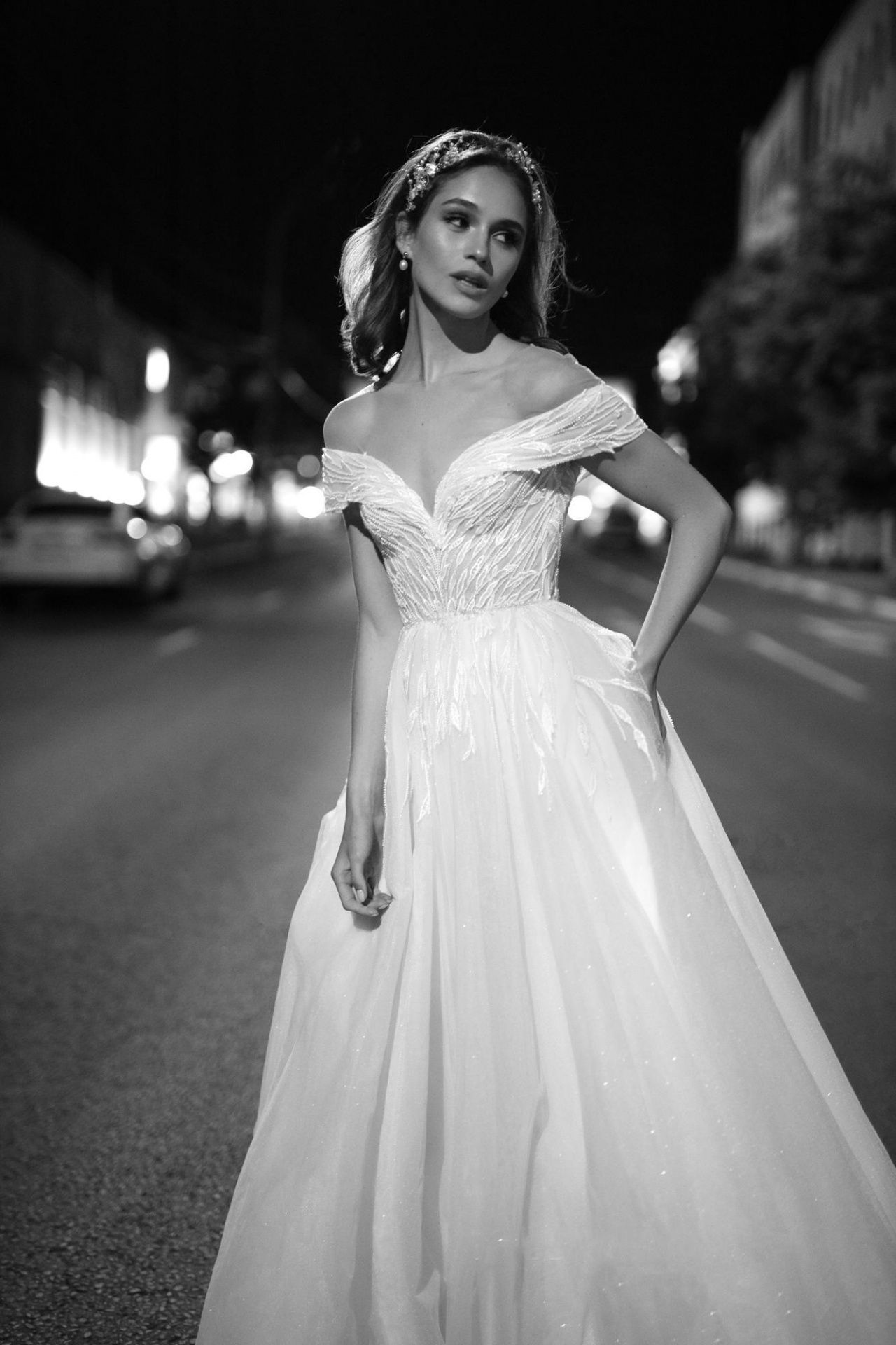 Классическое пышное свадебное платье