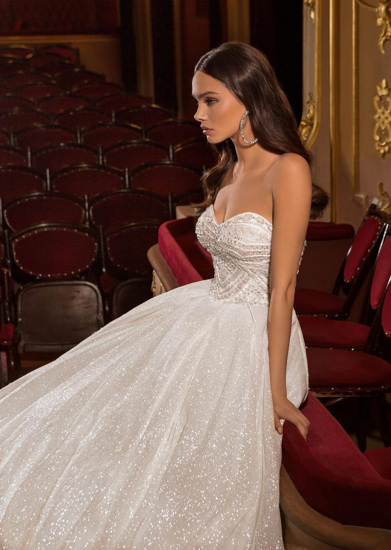 Дорогое пышное свадебное платье фото