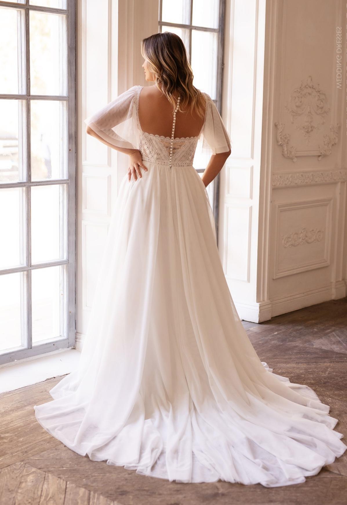 Свадебное платье бохо большого размера