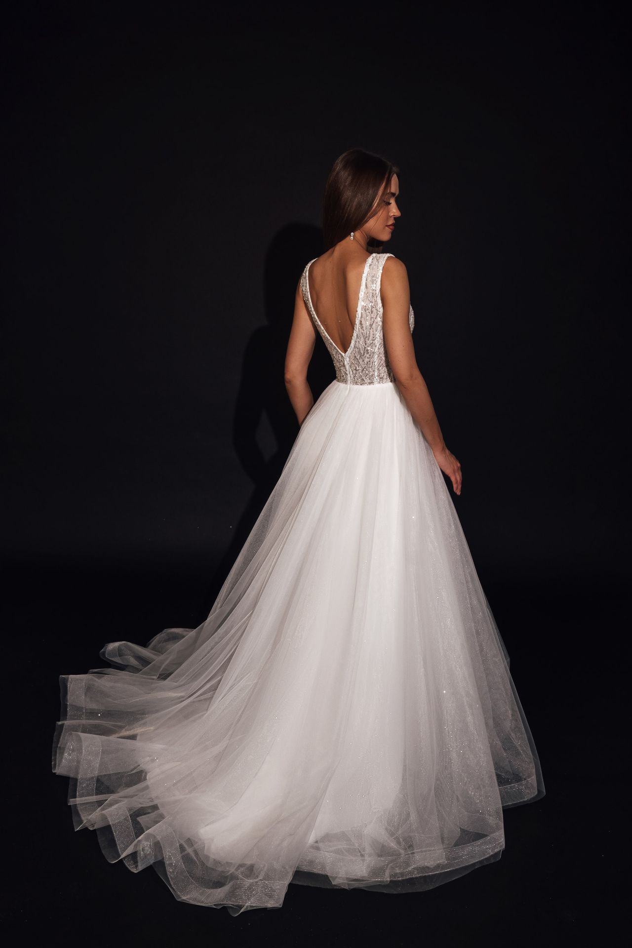 Летнее свадебное платье с блесокм фото