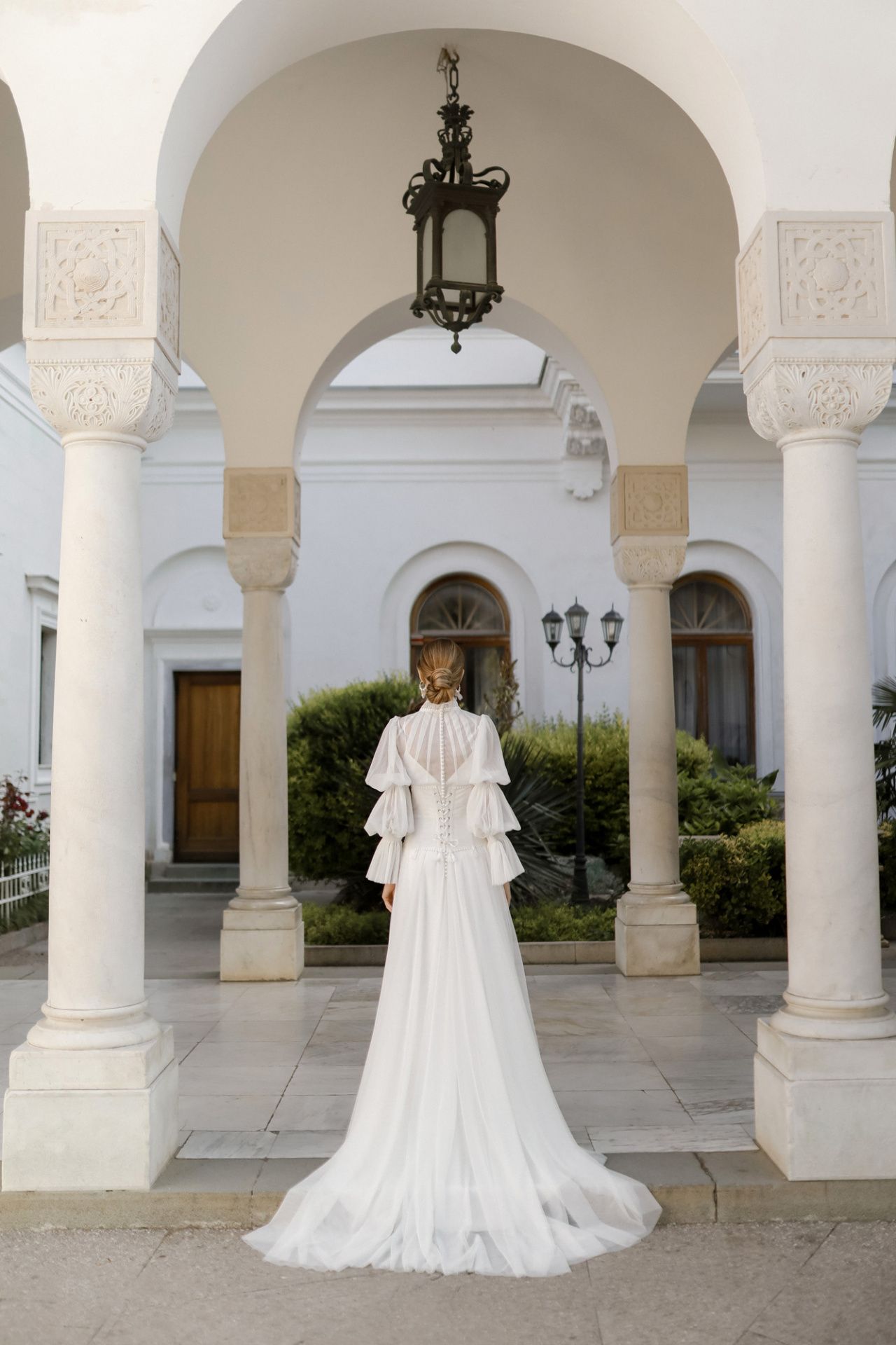 Свадебное платье бохо с длинным рукавом