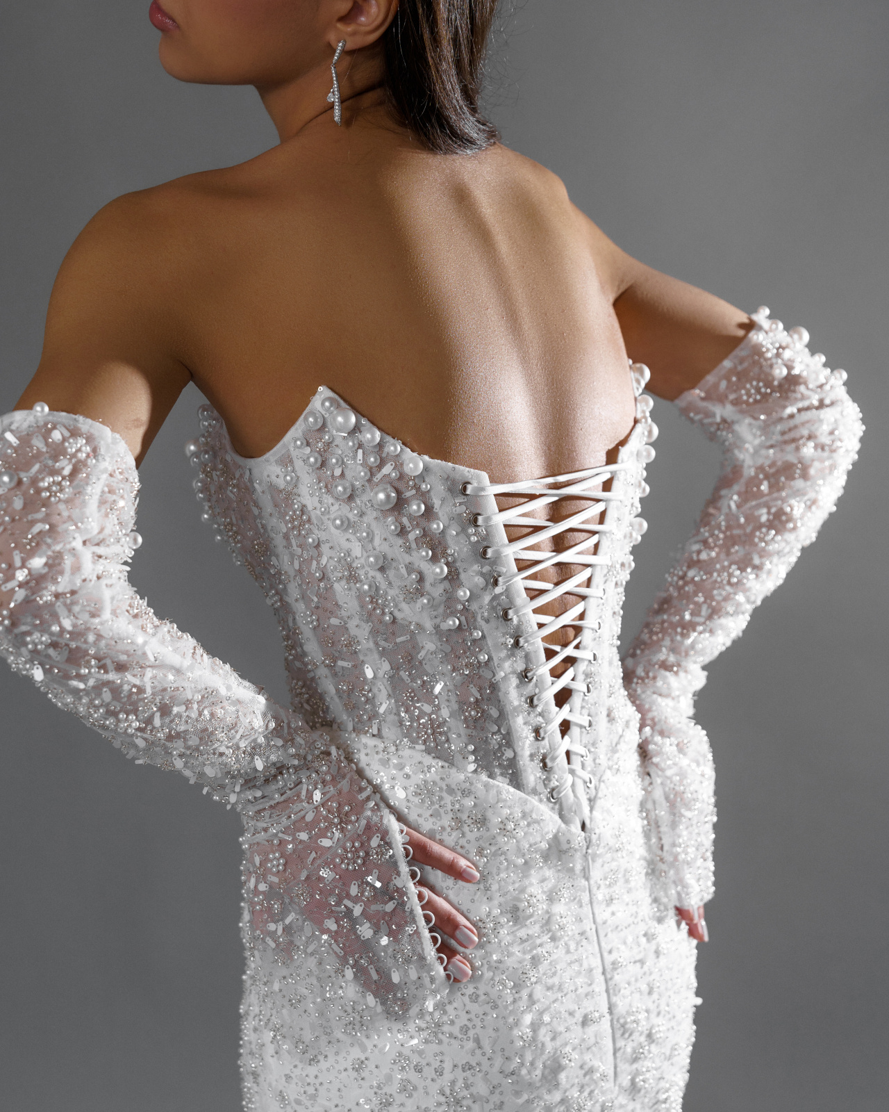 Эксклюзивное свадебное платье рыбка фото