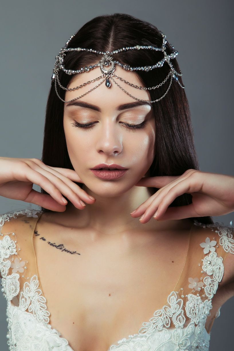 Тика для волос в графитовом цвете фото