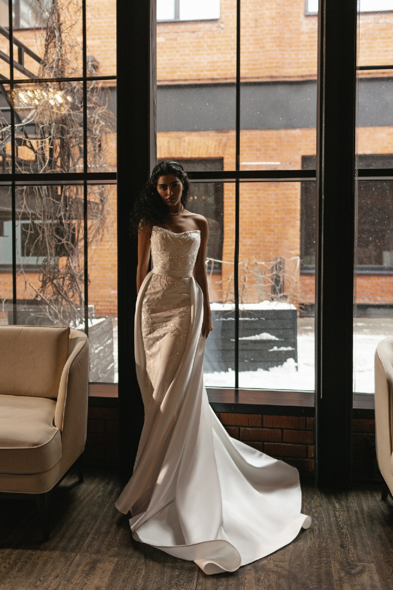 Белое свадебное платье-трансформер фото