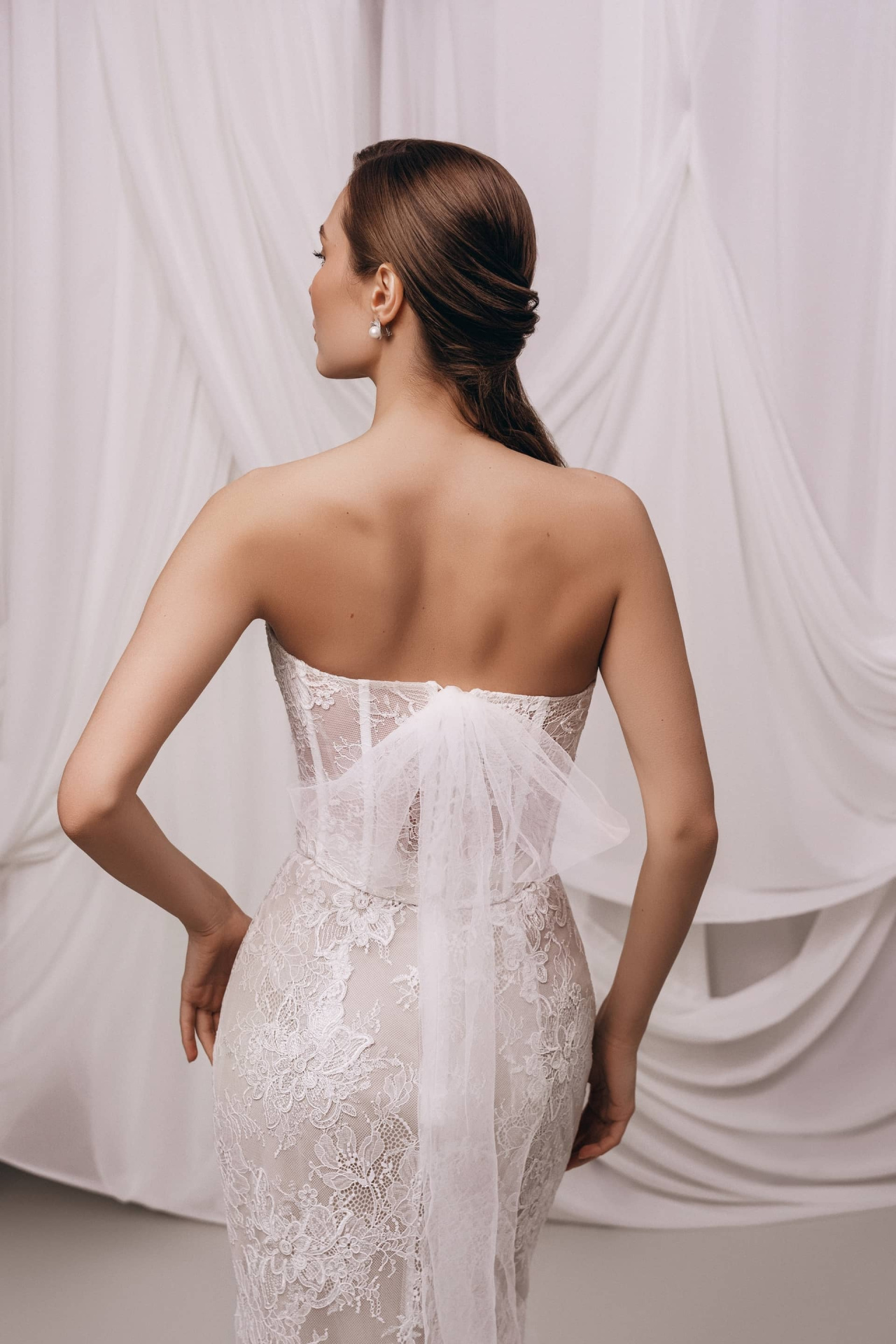 Кружевной корсет из юбки и корсета фото