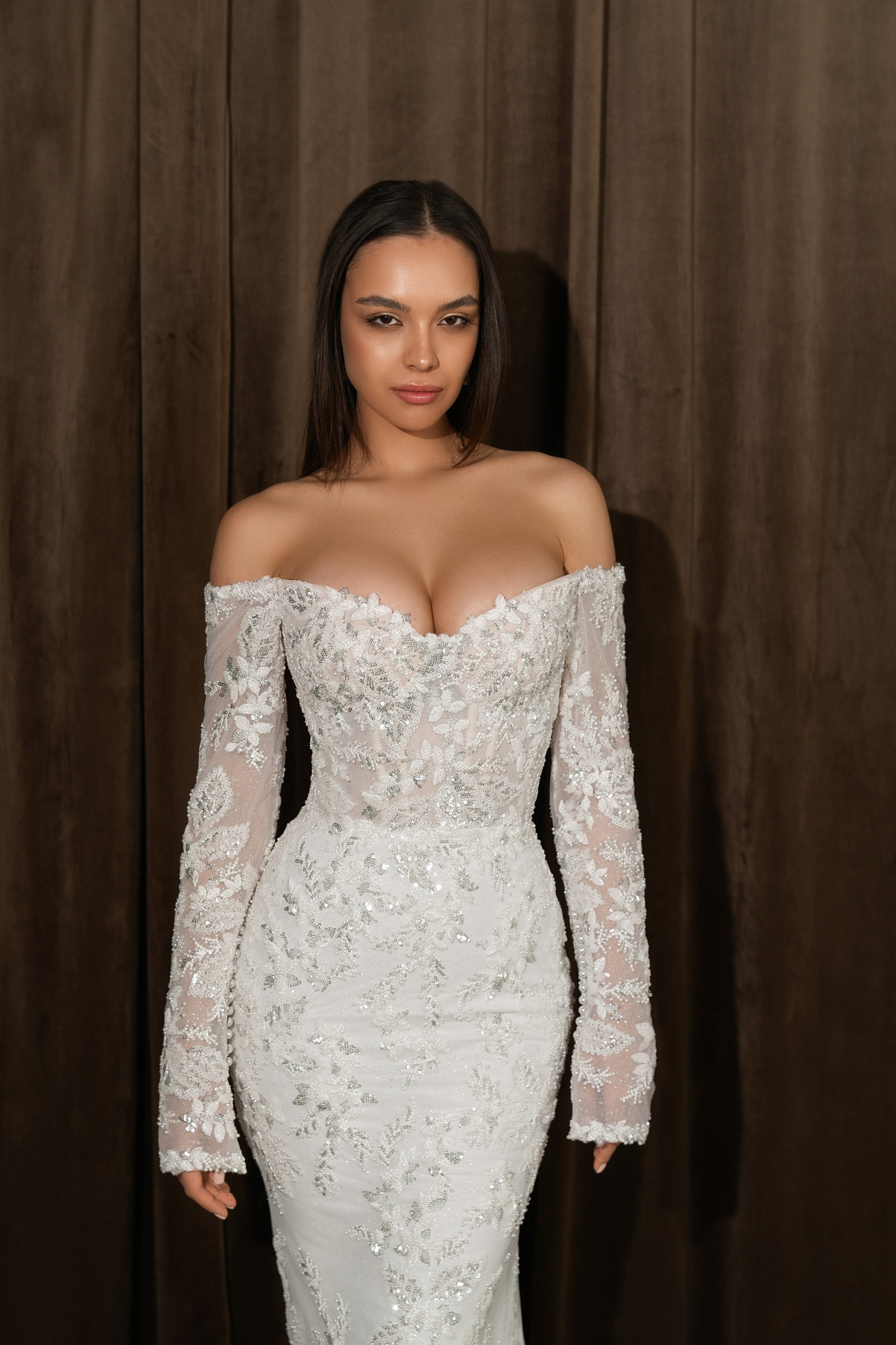 Роскшная рыбка с кружевными рукавами фото