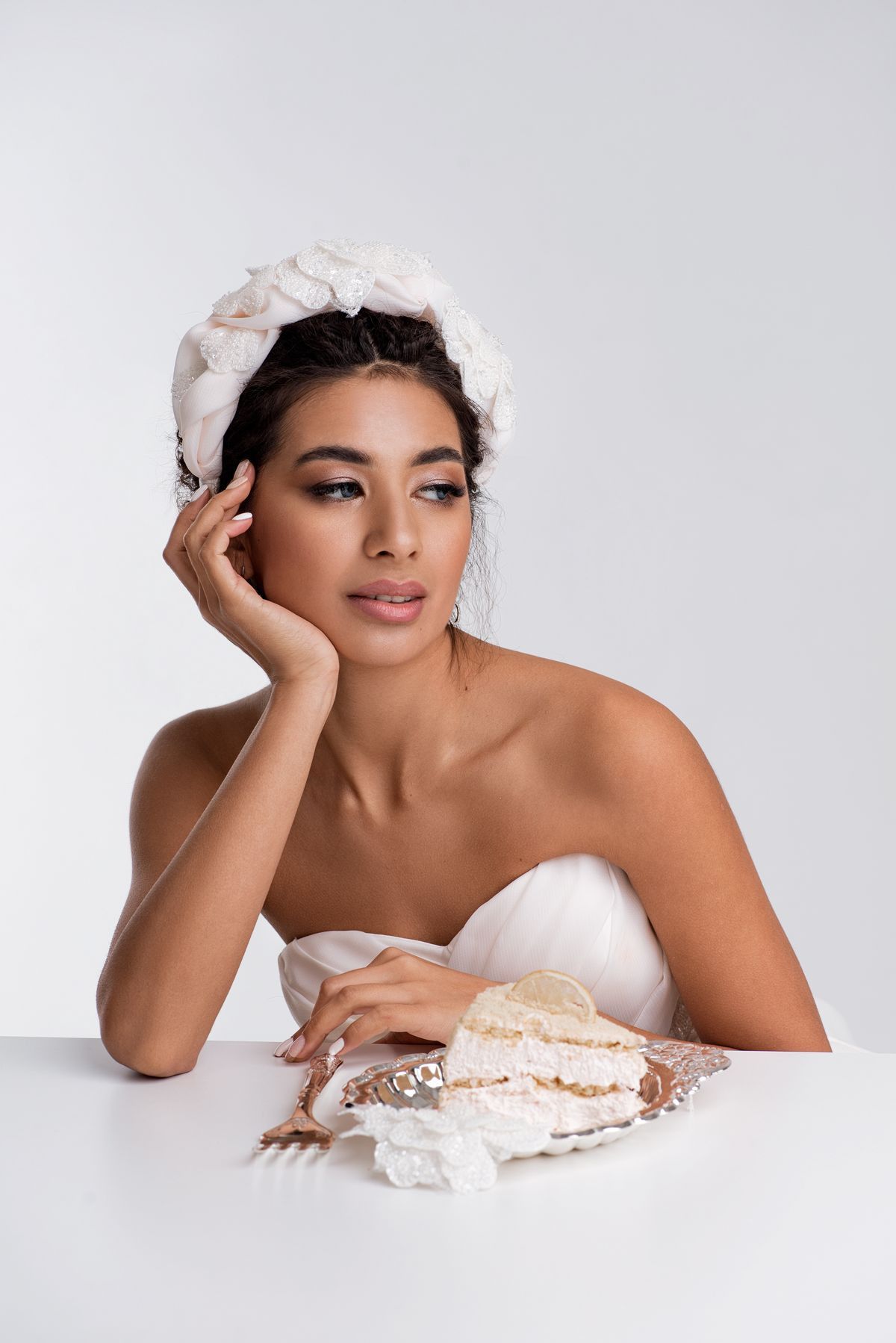 Свадебный ободок для волос фото