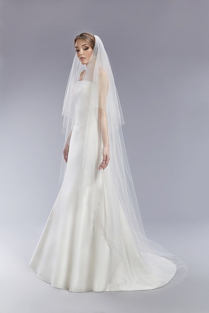 Фата расшитая стеклярусом фото