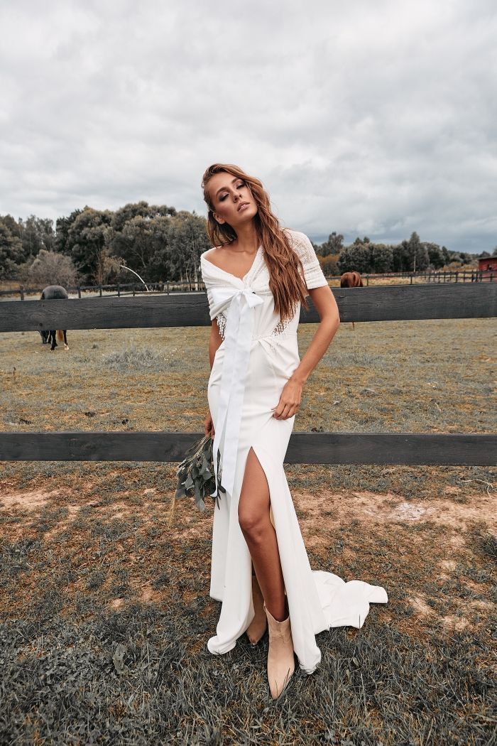 Шерстяная шаль для невесты