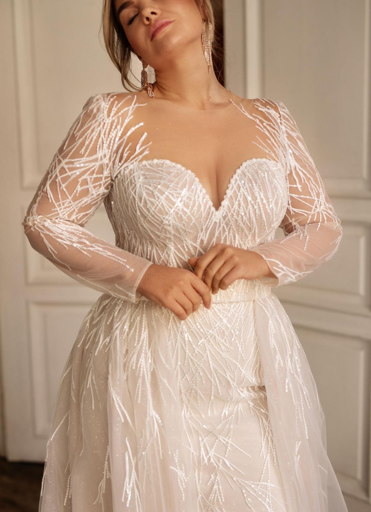 Свадебное платье трансформер большого размера