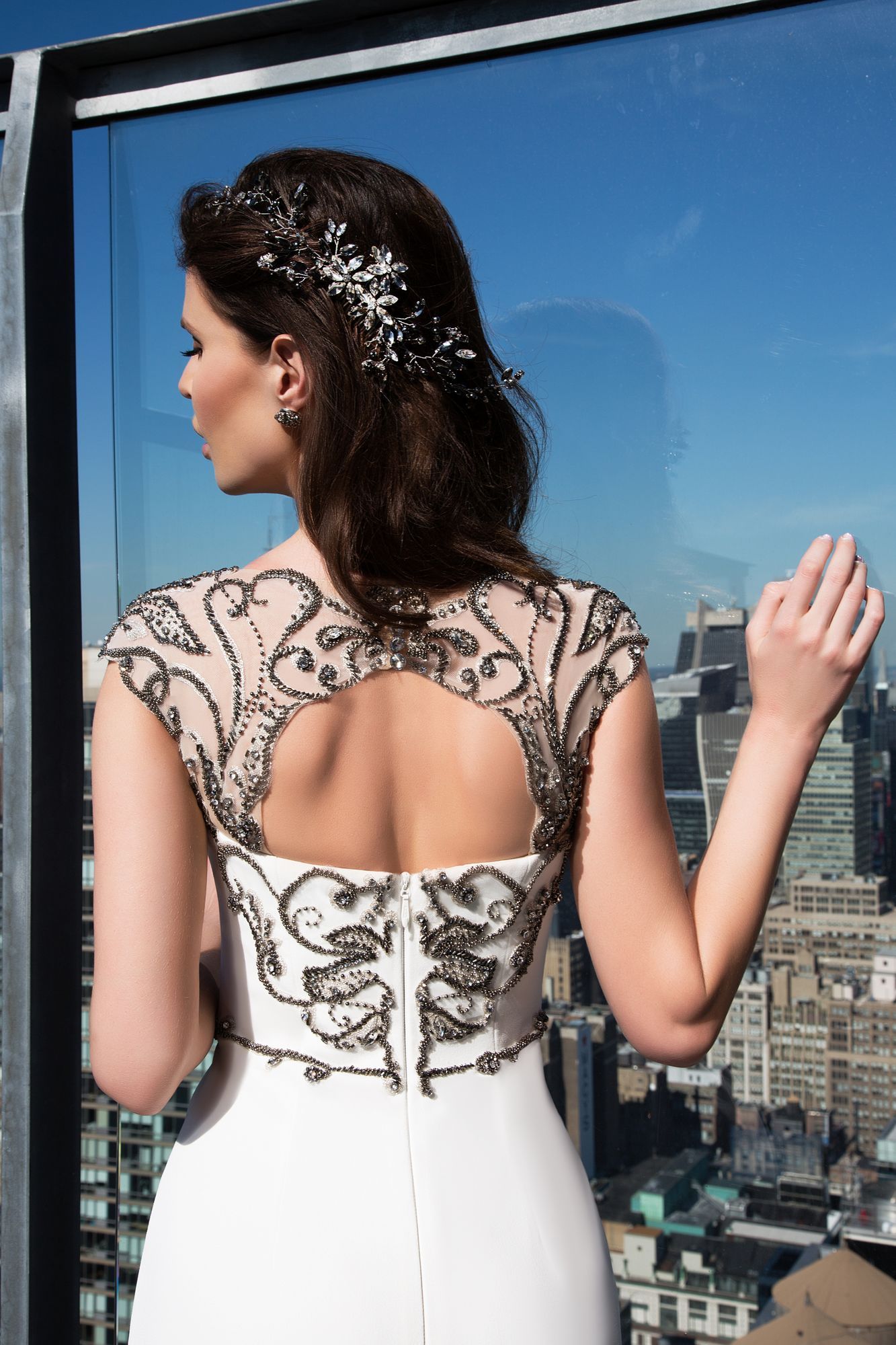 Гребень для волос с кристаллами фото