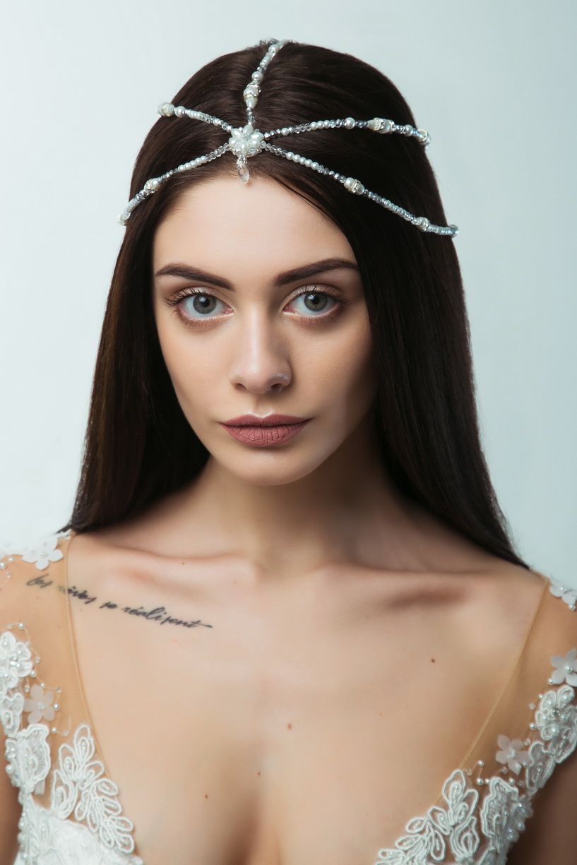 Тика для волос с жемчужинами фото