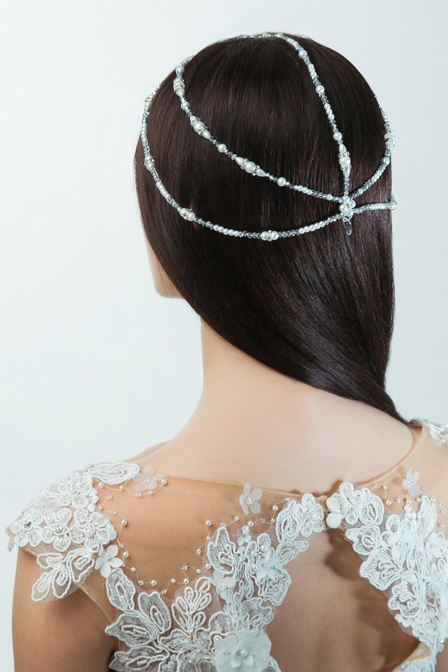 Тика для волос с жемчужинами фото