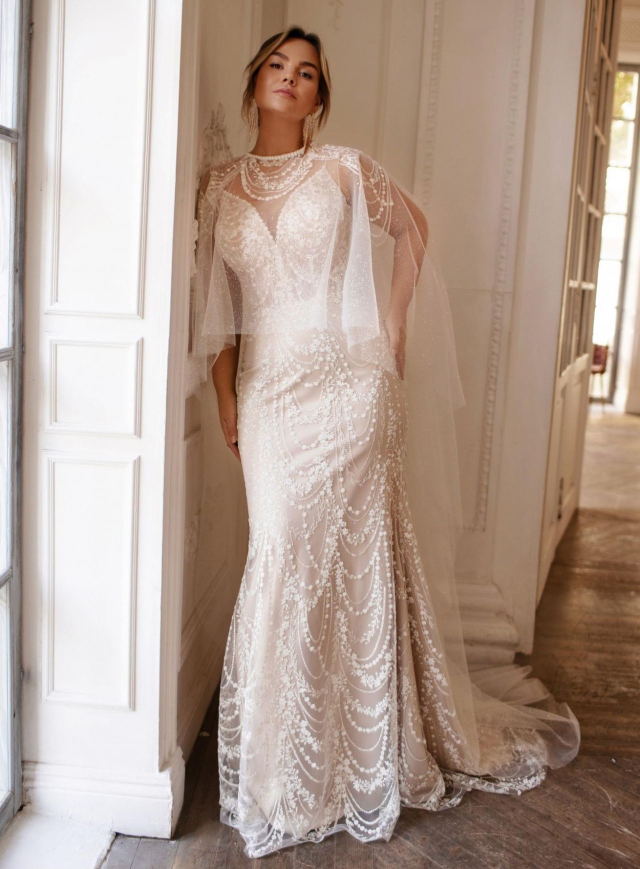 Свадебное платье рыбка большого размера фото