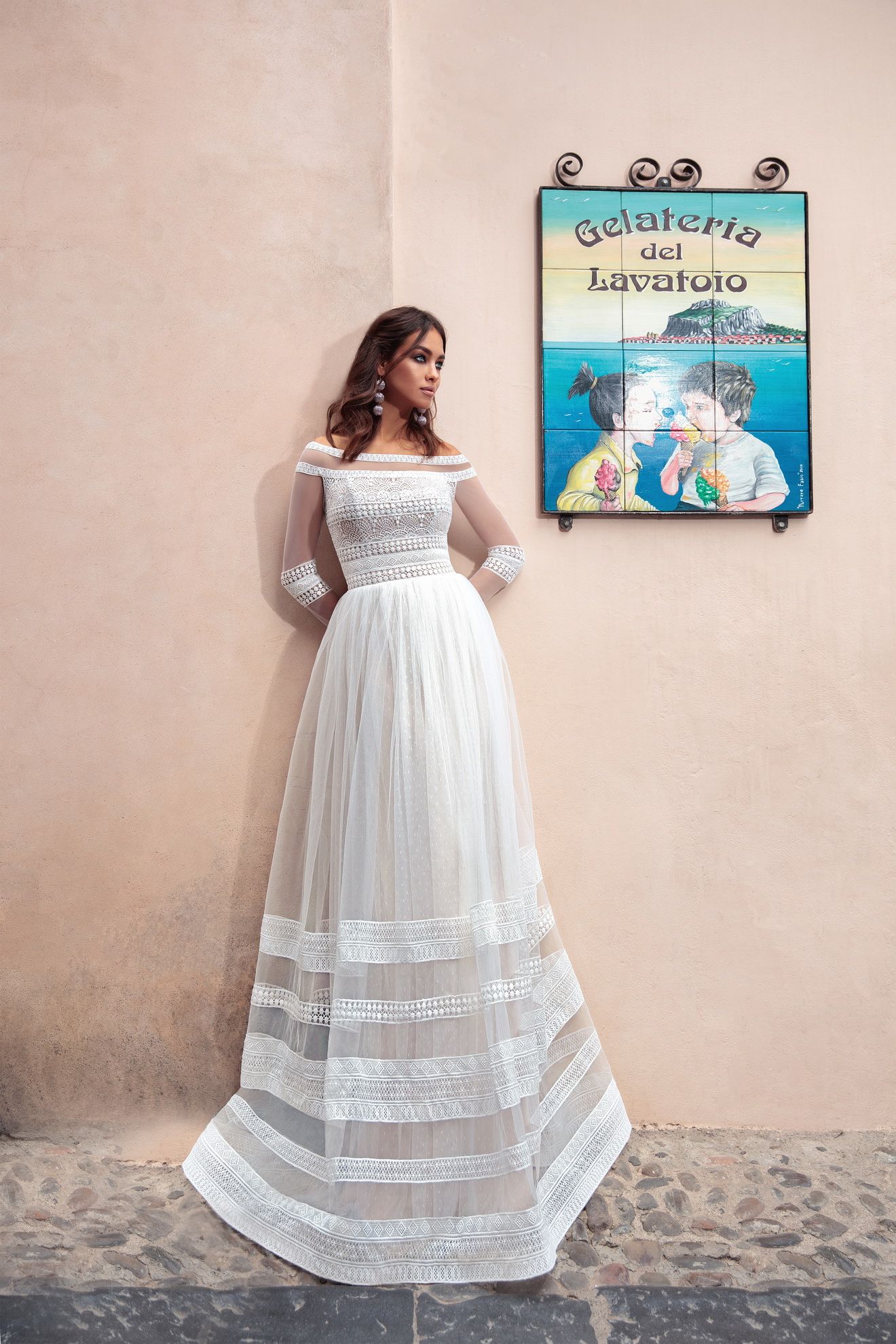 Свадебное платье в этническом кружеве фото