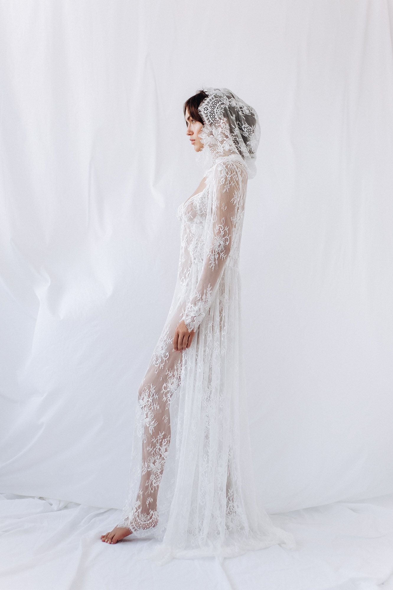 Нежный пеньюар для утра невесты фото