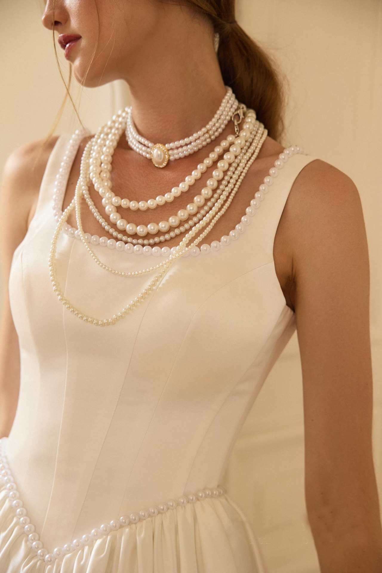 Пышное атласное свадебное платье-принцесса фото