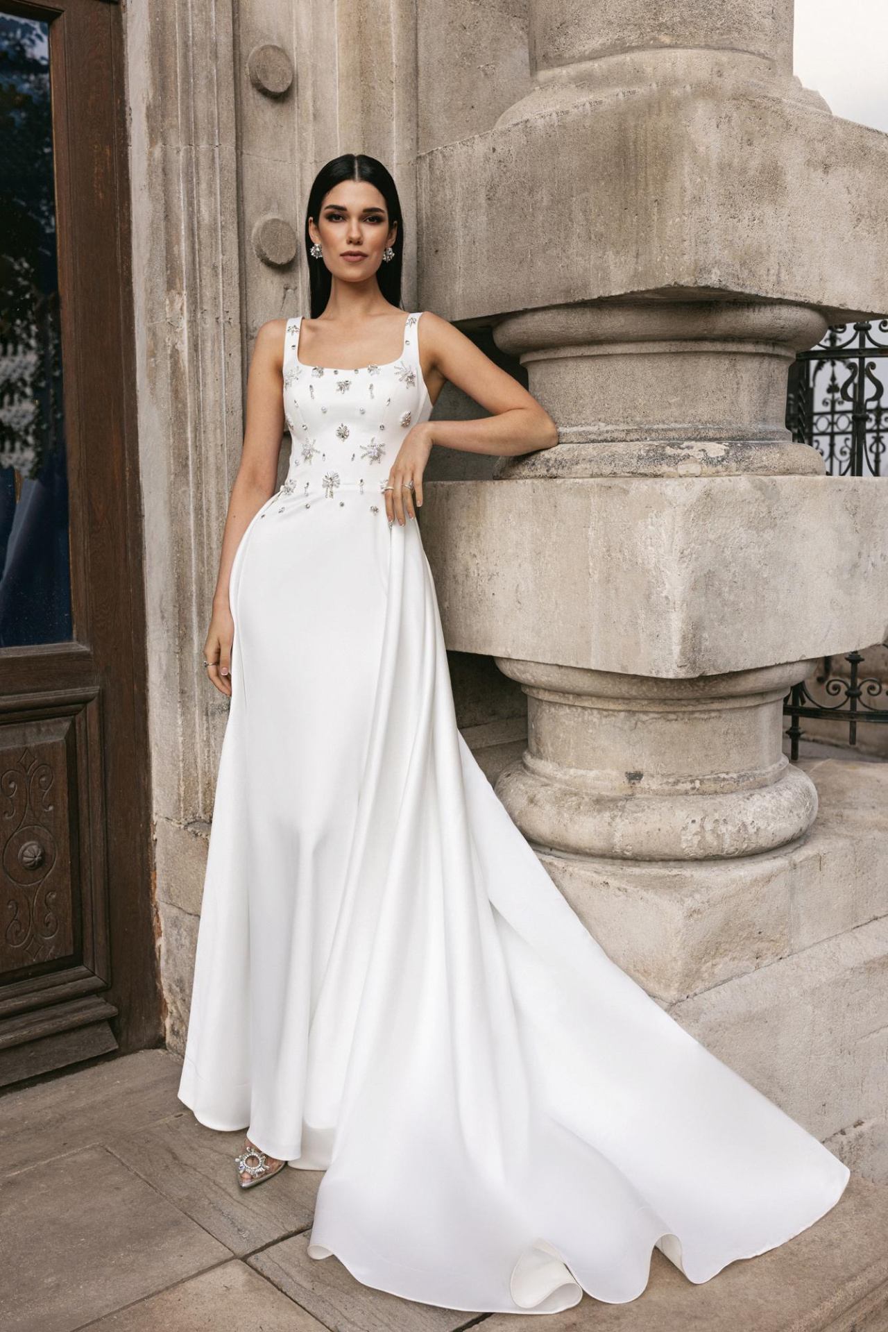 Свадебное платье русалка со съемной юбкой фото