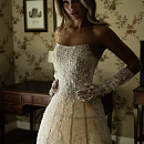 Корсетное свадебное платье мини фото