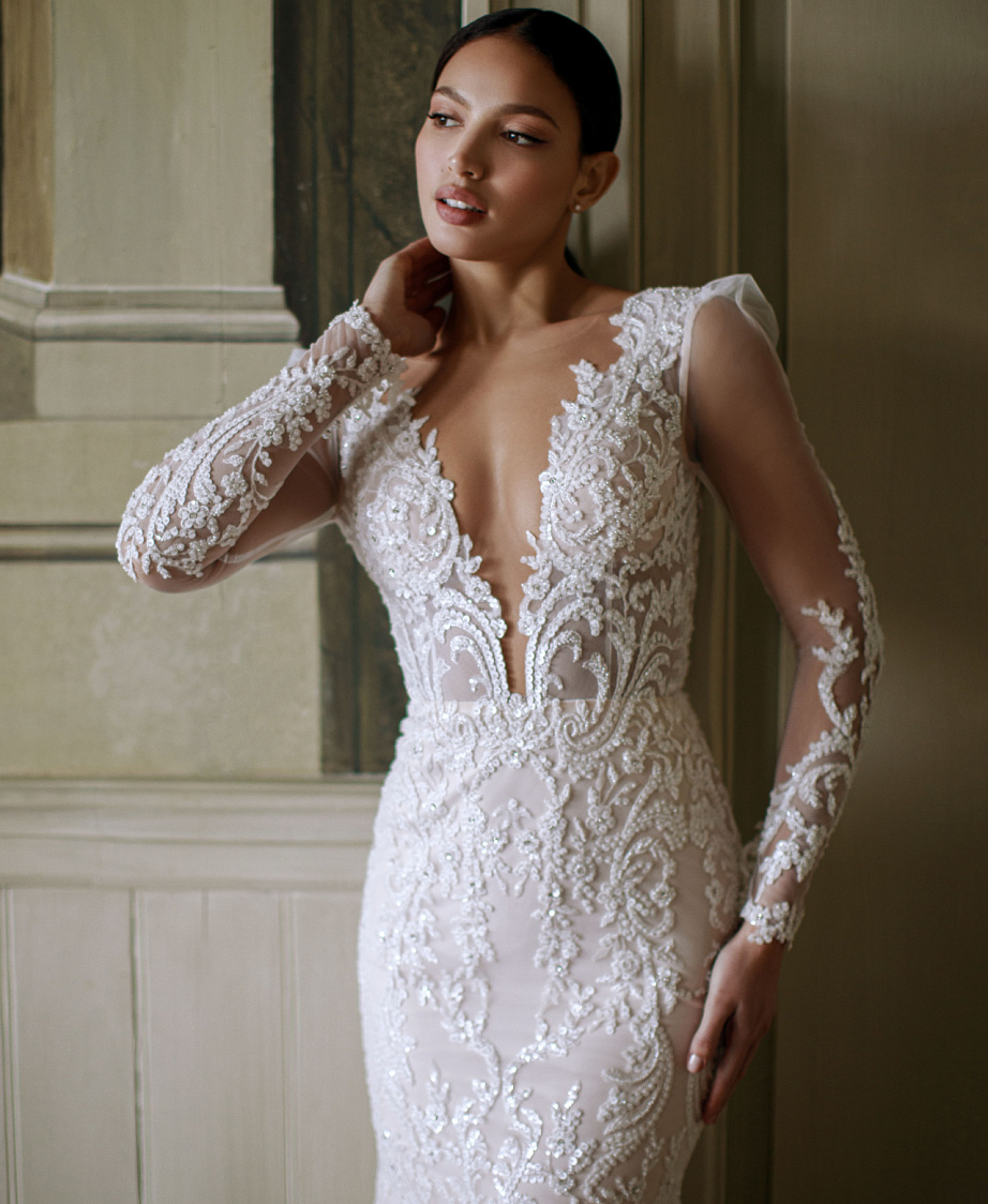 Роскошное блестящее свадебное платье-трансформер фото