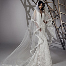 Свадебная фата с кружевом фото