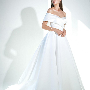Свадебные платья с открытыми плечиками