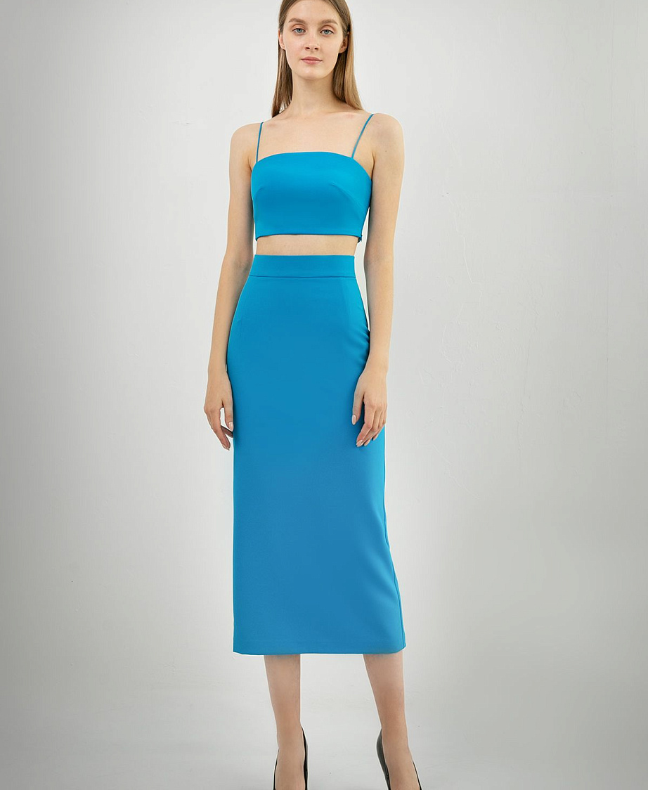 Комплект топ и завышенная юбка фото