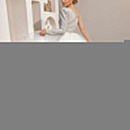 Короткое свадебное платье с одним рукавом фото