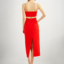 Костюм красная юбка и топ фото