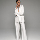 Брючный свадебный костюм с топом фото