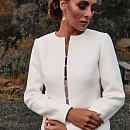 Свадебный белый жакет