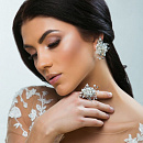 Стильные серьги и кольцо фото