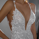 Роскшное свадебное платье рыбка с открытой спиной фото