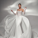 Роскошное платье расшитое крупным жемчугом фото