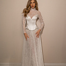 Свадебный комплект из нежного кружева шантильи фото