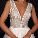 Летнее свадебное платье с блесокм фото