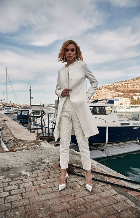 Свадебное пальто с мехом