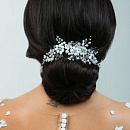 Гребень для волос в розовом цвете фото